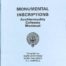 Publication No 17, Monumental Inscriptions, Contents