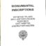 Publication No 19, Monumental Inscriptions